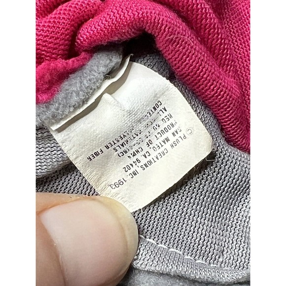 VTG Plush Creations Inc Full Hand Puppet Octopus Gray Pink 1993 Stuffed Animal - Picture 7 of 11